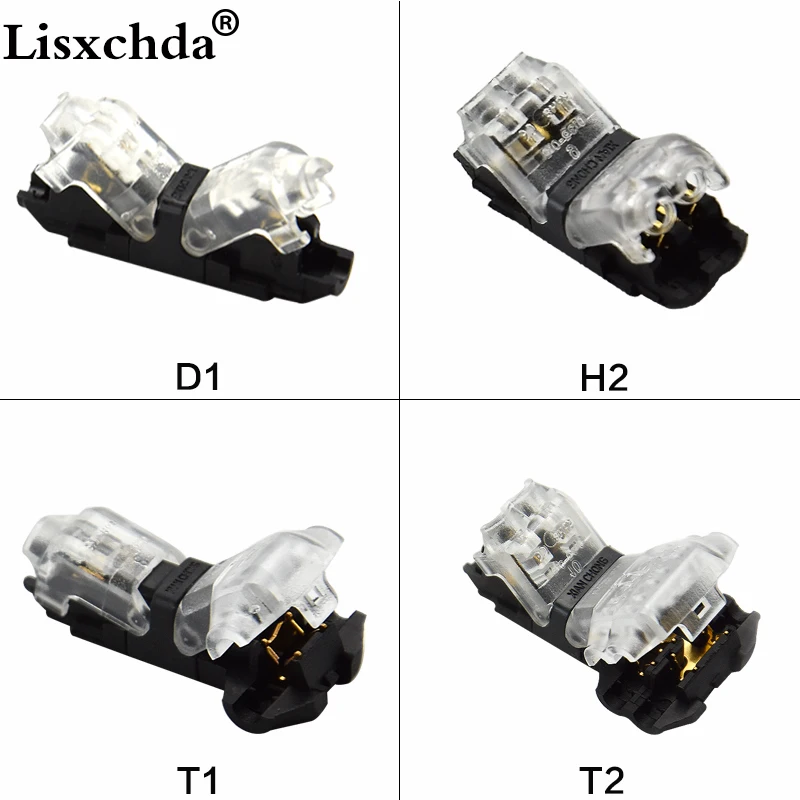 5pcs Quick Splice Scotch Lock Wire Wiring Connector for 1 Pin 2 Pin 24