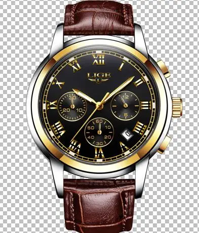 leather Black Gold LIGE мужские s часы лучший бренд Роскошные повседневные модные часы Мужские кварцевые часы из нержавеющей стали военные спортивные часы Relogio Masculino - Цвет: leather Black Gold