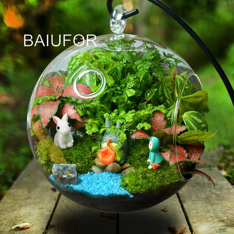 Miniature Figurines BAIUFOR Super Mini Animals 1 Fairy Garden Miniatures diy Terrarium Figurines Micro Moss Landscape Decor Dollhouse Accessories miniature duck figurines,miniature ornament,miniature figurines