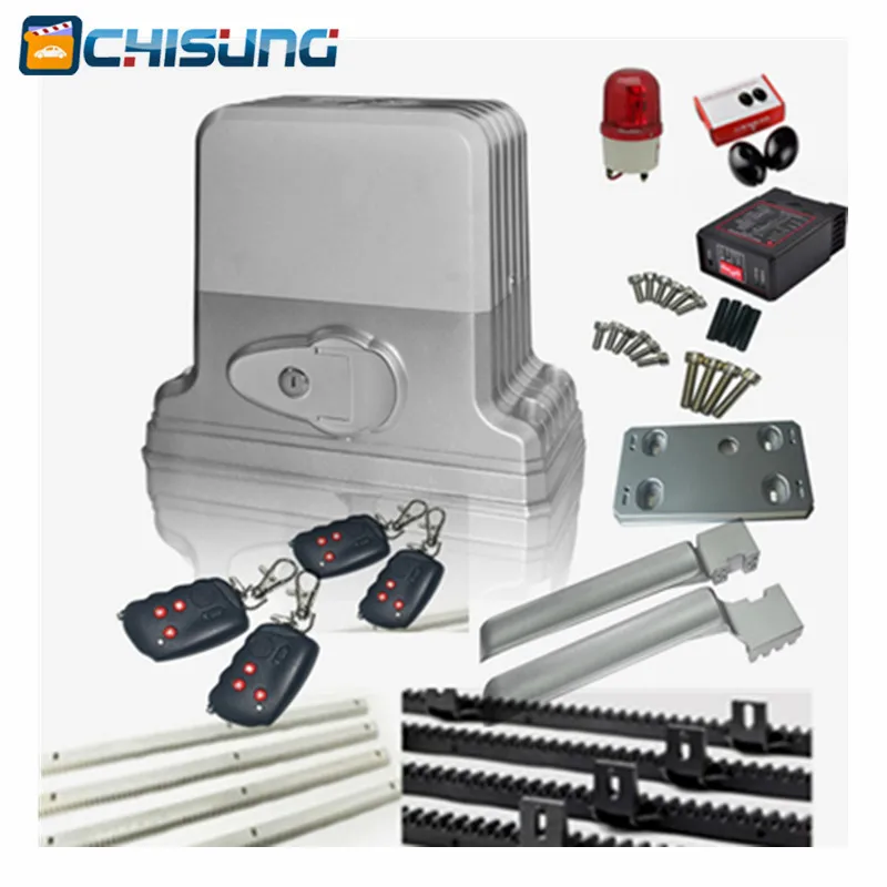 US $211.50 Heavy Duty 1800KG Automatic Sliding Gate Motor For Gate Drive With Infrared Sensor Alarm Lamp And Loop Detector