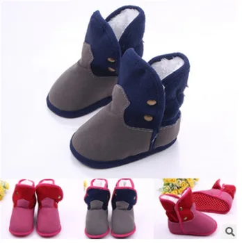 

Winter Warm Baby Cotton Boots Fashion Stitching Design Baby Shoes Toddler Infant Boys Girls First Walkers Shoes.CX192B