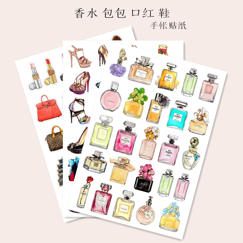 

Single piece Sticker DIY hand kawaii Cartoon Cosmetic life decoration adhesive Diary stationery Free shipping