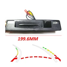 HD CCD Dinâmico Rastreamento Trajetória Para Ford Focus 2015 Auto Backup Rear View Invertendo Estacionamento Câmera Reversa Retrovisor Câmera
