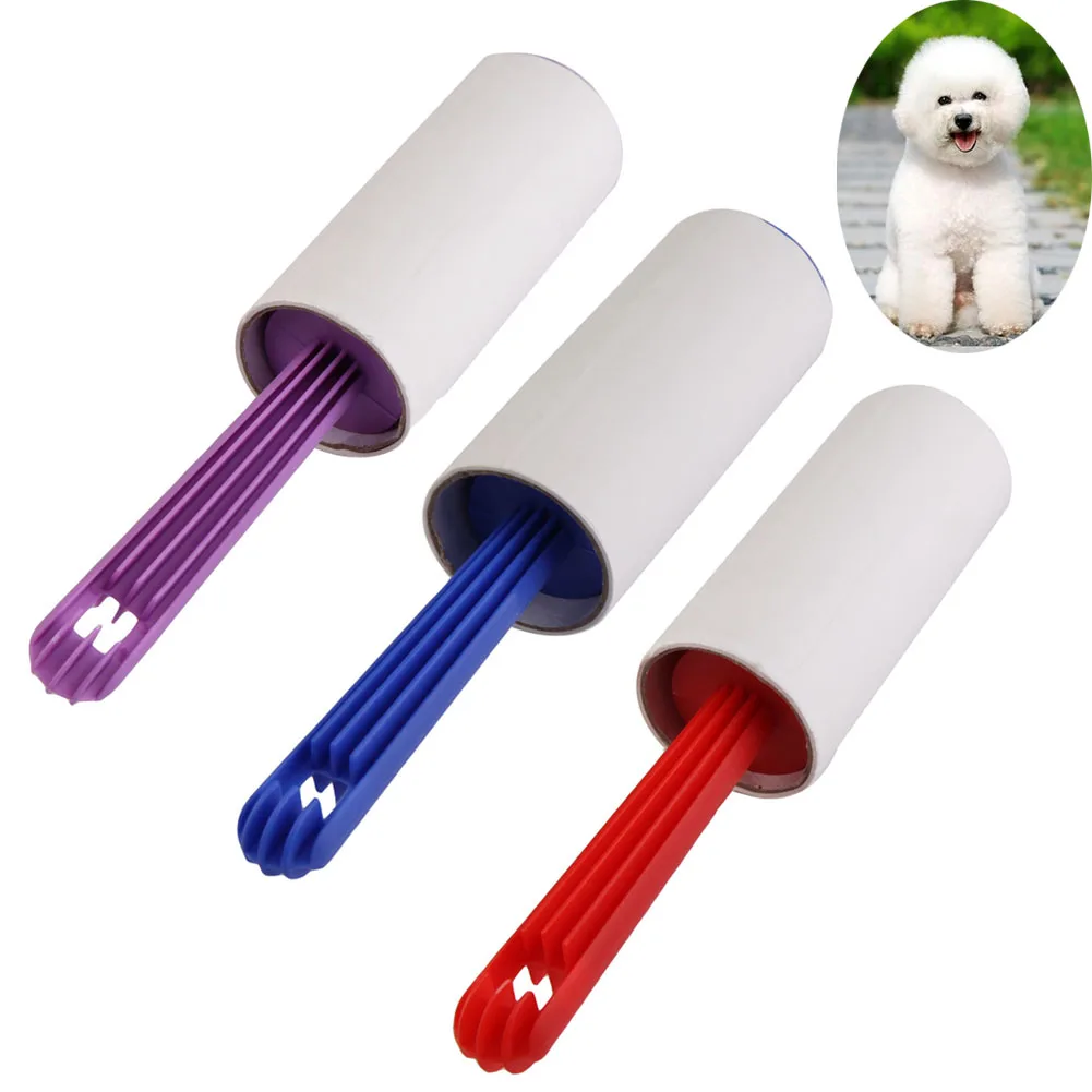 Reuseable Clean Brush Washable Sticky Hair Dust Lint Remove Roller Lint Roller Sticky Picker Fluff Cleaner Carpet Dust Pet Hair Clothes Remover Washable Brush Reusable Home