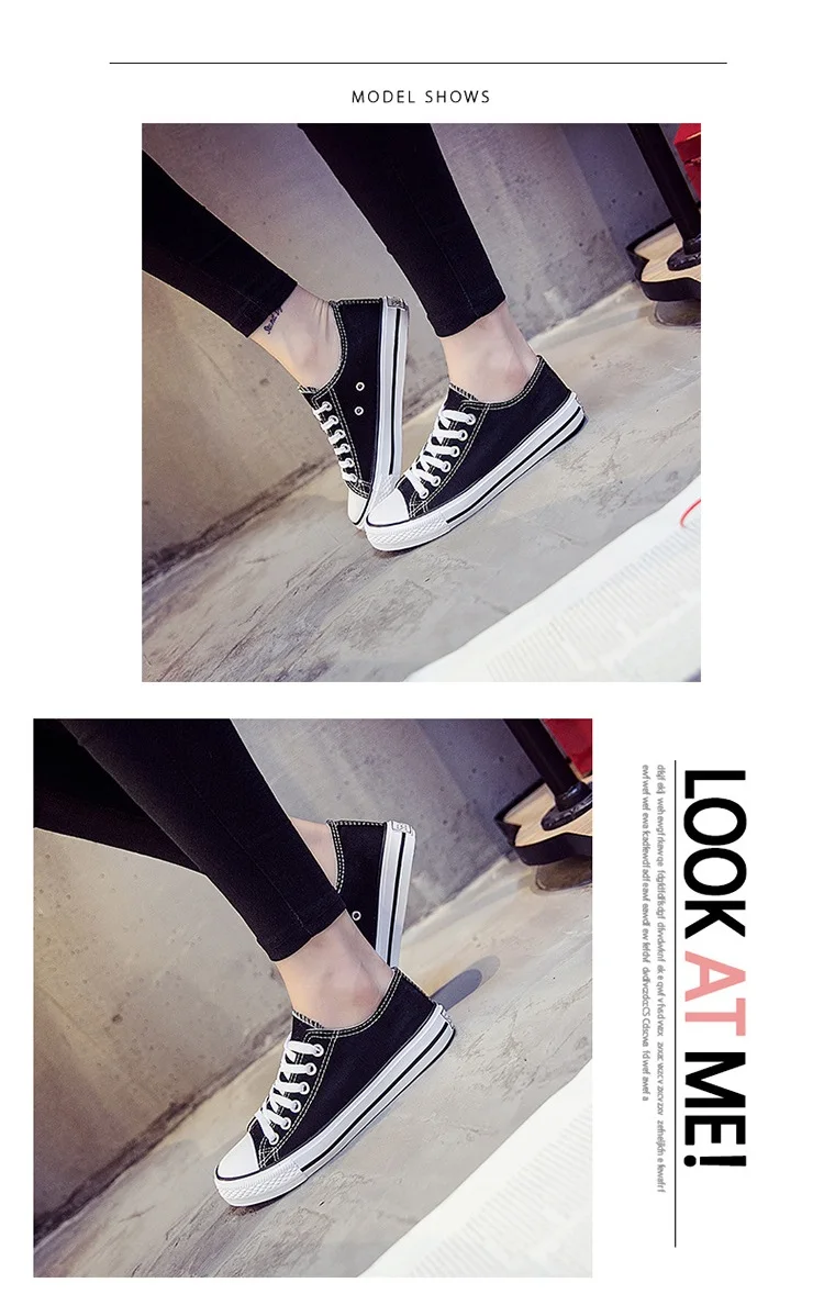 Baixo de Lona Sapatos Baixos Para As