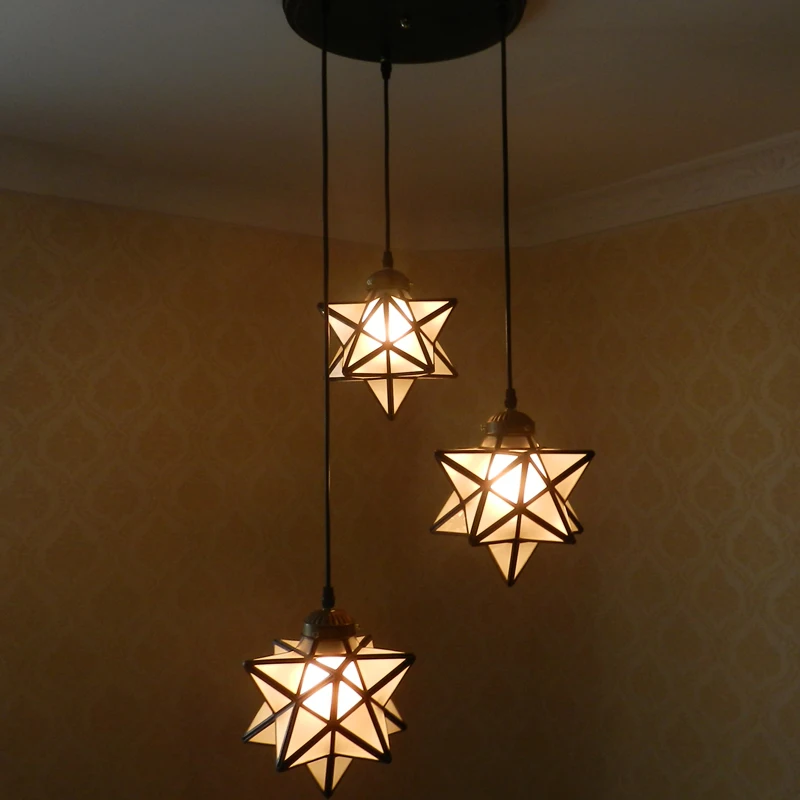 Американский чердак звезда одиночная индивидуальность креативная подвесная