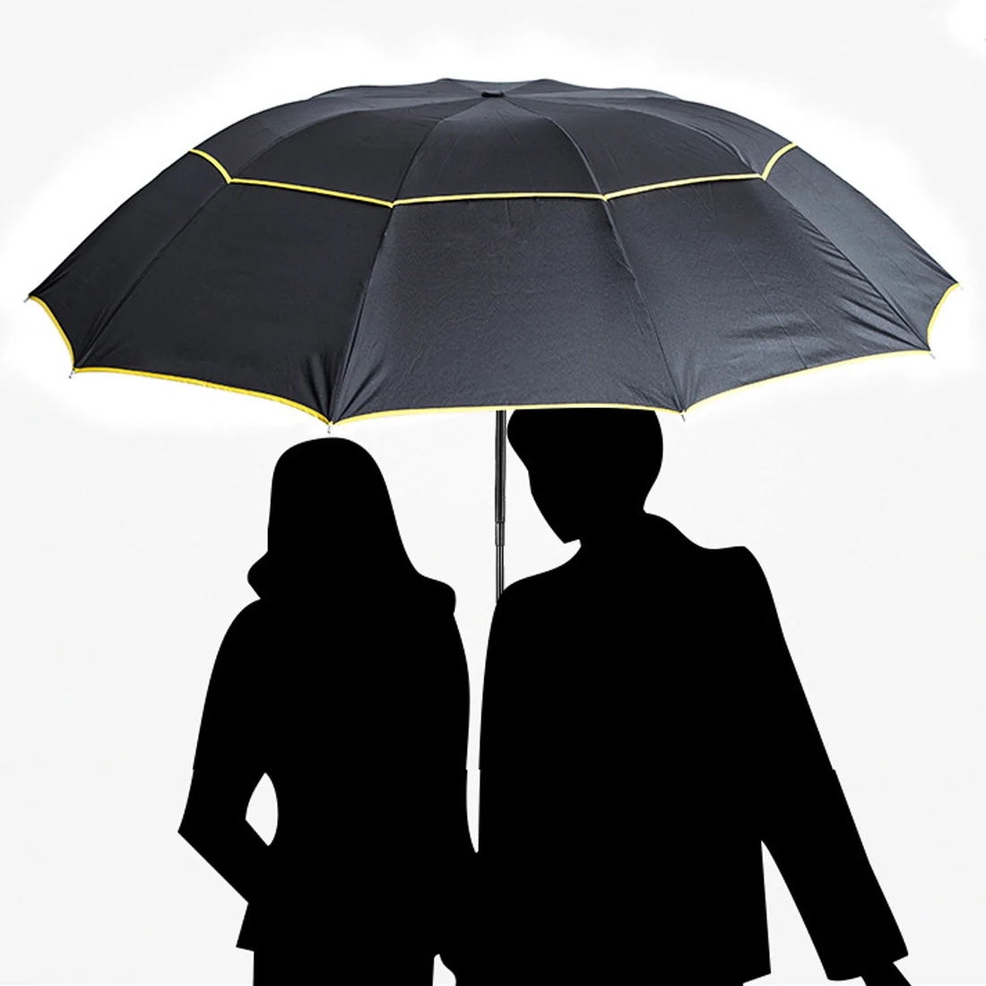Big Umbrella Full Automatic Umbrella Rain Women Men 3 Folding Light and