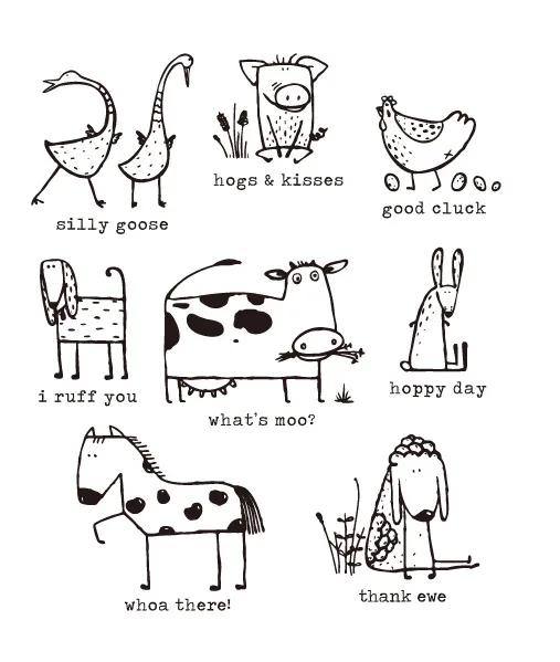 

Animal Transparent Clear Stamps for DIY Scrapbooking/Card Making/Kids Christmas Fun Decoration Supplies