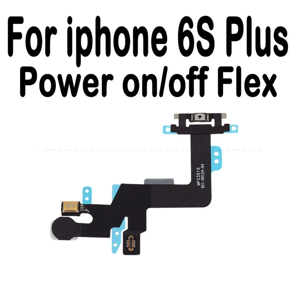 Новинка, для iPhone 6, 6S Plus, 4, 4S, 5, 5S, 5C, коннектор, кнопка включения/выключения, Кнопка громкости, гибкий кабель, лента - Цвет: 6S Plus On Off