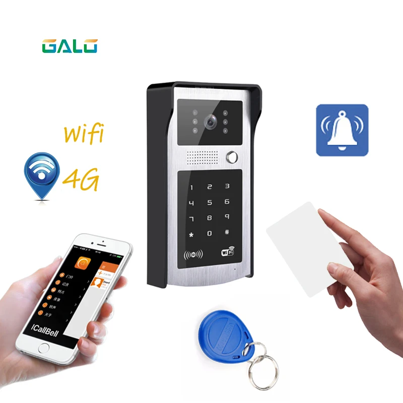 Buy WIFI Video Door Phone with Android ISO App/RFID