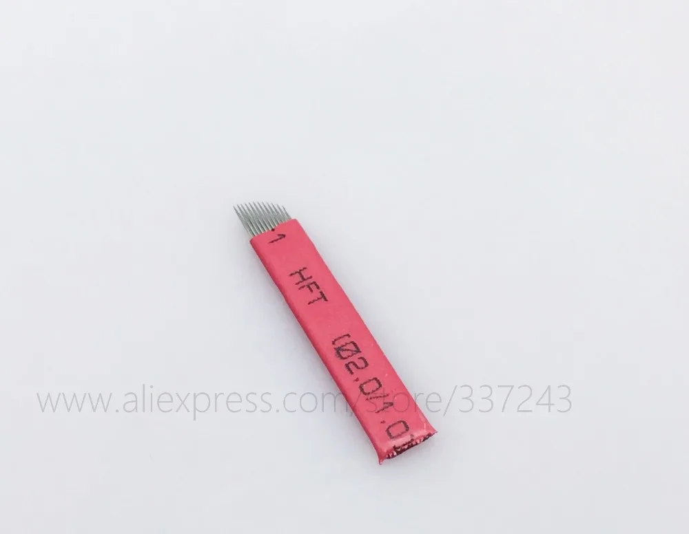 New 100 pcs 12Pin Piercing Needles Microblading Eyebrow Permanent