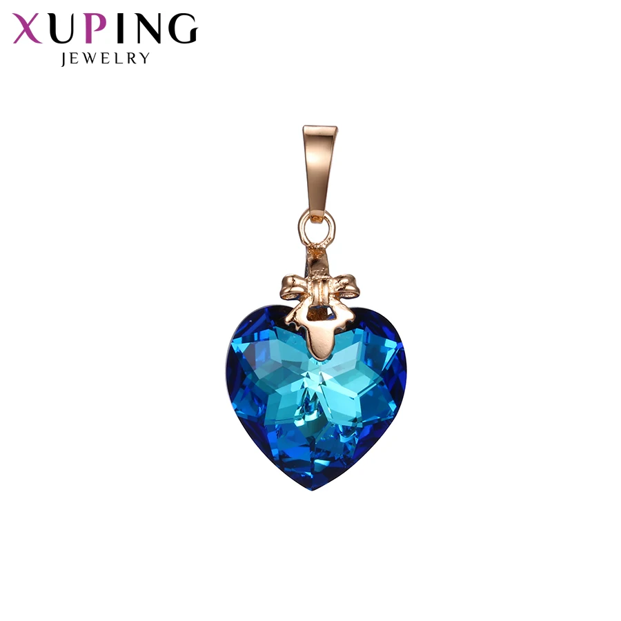Xuping ювелирные изделия подвески ожерелья в форме сердца кристаллы от Swarovski сладкий маленький свежий рождественские подарки S141.2-34072