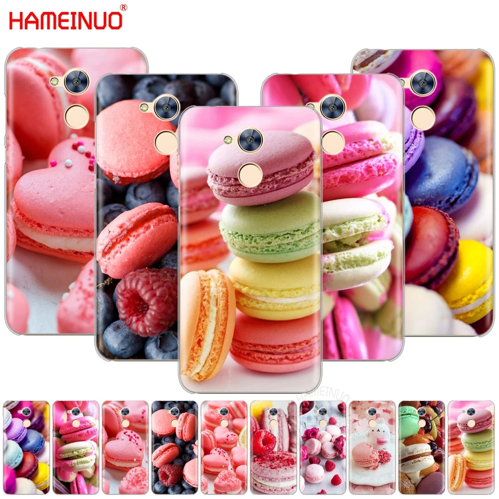 

food for Macarons Biscuits Cover phone Case for Huawei Honor 10 V10 4A 5A 6A 7A 6C 6X 7X 8 9 NOVA 2 2S PLUS LITE