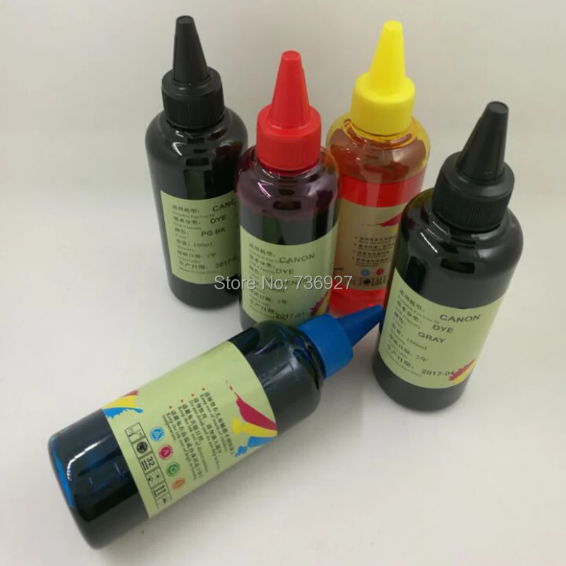 5X 100 мл PGI 250 PGI250 CLI251 чернила для заправки красителя принтера Canon MG5420 MG5422 MG5520 MG6420 IP7220