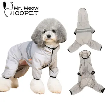 

Hoopet Dog Clothes Rain Coat Puppy Cat Pet Waterproof Jacket Rainwear Hooded Reflective