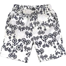 Дешевые продажи, летние шорты из хлопка для маленьких мальчиков, одежда детские штаны с рисунком велосипеда для детей от 2 до 8 лет, одежда, брюки
