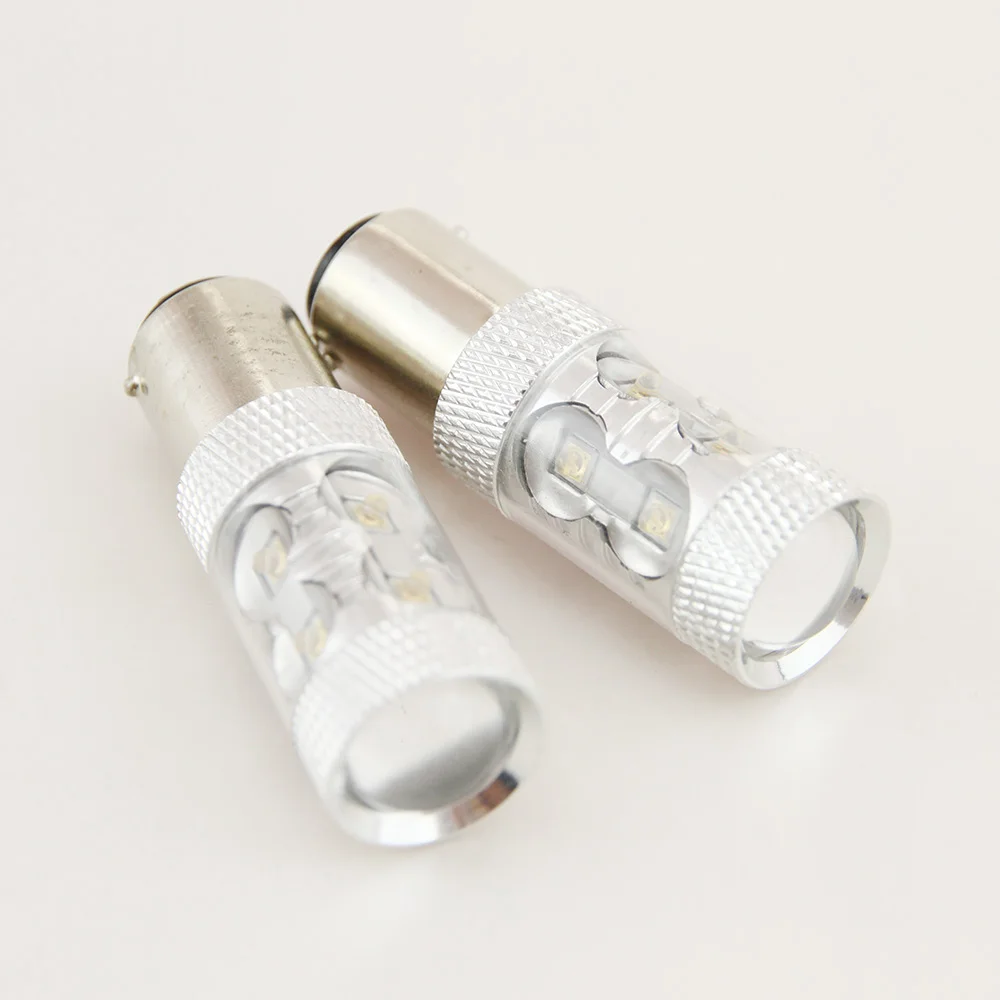 2x белый/красный/желтый S25 1157 P21/5 Вт Bay15D BA15D BAZ15D 50 CREE чип светодиодный автомобильный