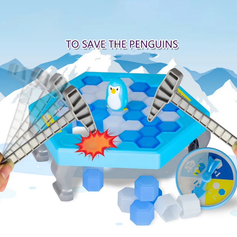 [TOP] ледяная игра «сохранить пингвина» для взрослых, антистрессовая игрушка для детей, родителей, семьи, забавная настольная игра для родителей и детей