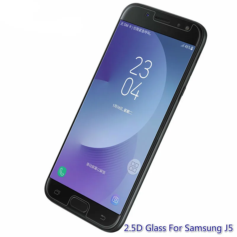 Закаленное стекло 9H 2.5D Arc для Samsung Galaxy J5 2017 2016 Защитная пленка экрана Prime J520 J530