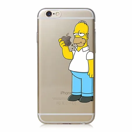 Милый мягкий силиконовый чехол с героями мультфильма Симпсоны Русалочки для iphone 11 Pro MAX X 5S SE 6 6S 7 8 Plus XS MAX XR - Цвет: TPU