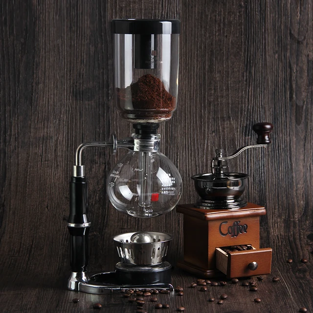 First House Coffee Maker Machine Siphon Type Coffee Pot Distilled Glass