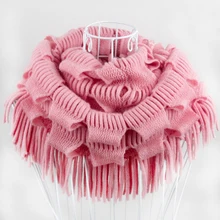 hot sell Fashion knitted soft solid very warm cashmere women winter scarf 11 colors black red
