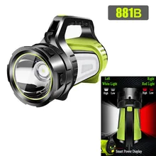 Handheld Portable Flashlight Multi-function USB Rechargeable Super Bright LED Spotlight Torch Searchlight Outdoor Camping Lights