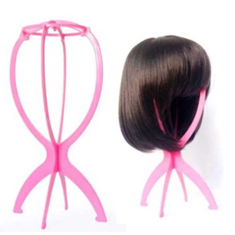 3pcs Plastic Folding Stable Durable Wig Stands women Wig Stand Hair