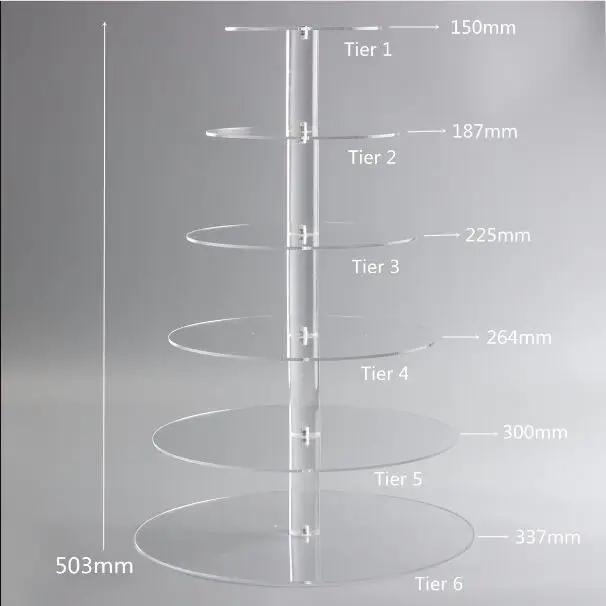 Adeeing 3/4/5/6 слоев акриловая подставка для торта прозрачная Свадебная вечеринка кекс Кондитерские стенд-башня одежда для свадьбы, дня рождения