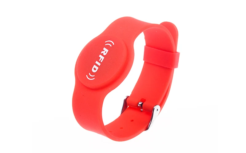 New arrival 100pcs 13.56MHz RFID Silicone Wristband ISO14443A Bracelet Waterproof NFC Classic MF1K S50 Card for Access Control