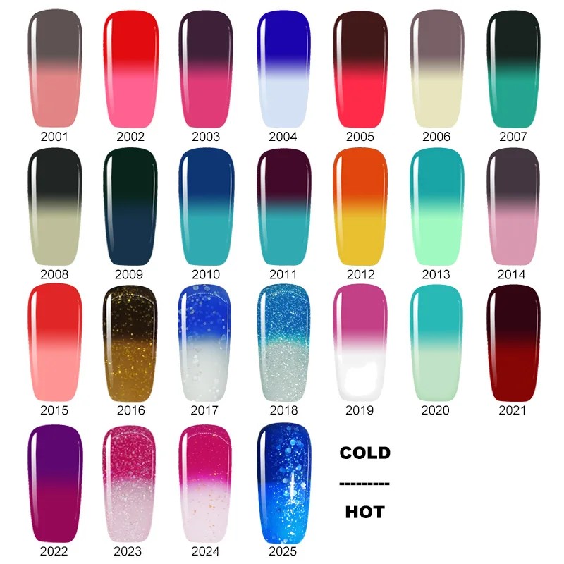 Yinikiz Температура ногтей Гель-лак меняющий цвет под воздействием тепла длительный лак для ногтей Soak Off УФ-гель для ногтей День Матери