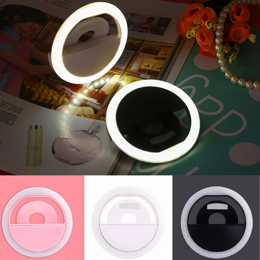 Portable Rechargable Selfie Fill Light Led Camera Photography Ring