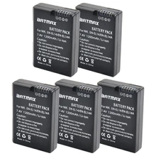 5 batteries ENEL14 1200mAh pour Nikon P7800,P7700,P7100,P7000,D5500,D5300,D5200,D3200,D3300,D5100,D3100,Df