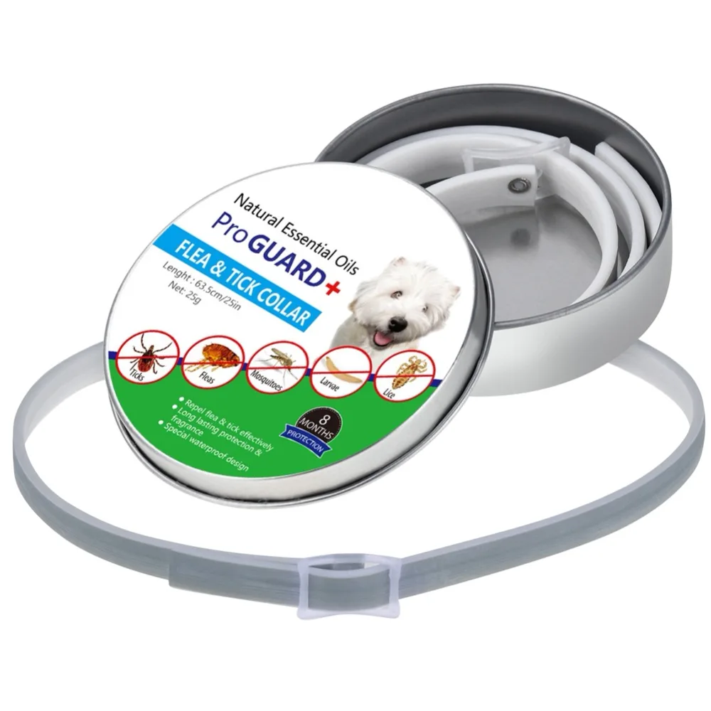 

Pet Natural Essential Oils Dog Collar for Pest Control, Dogs Safe Friendly Flea Tick Treatment Solution Necklace