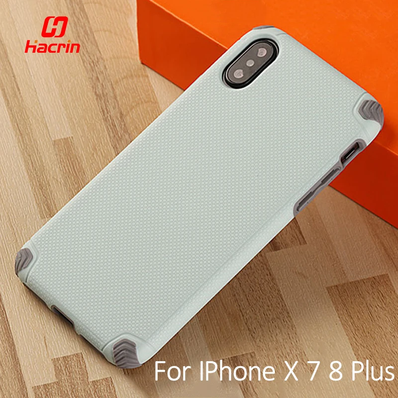 

Case For iPhone X Case Bumper Armor Case Air Cushion Shockproof Hybrid Heavy Duty Defender Hard Cover For Apple iPhone 7 8 plus