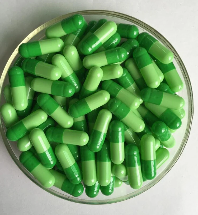 (10 000pcs/bag) 1# green/ light green Empty Gelatin Capsule gel -- Separated&ampJoined are availabled | Инструменты