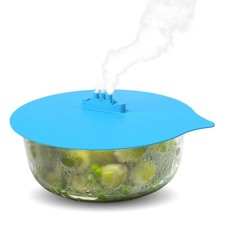 1SET cooking Steam Ship Steaming Lid Universal Silicone Pot Cover Pan Cooking Tool Pan Lid Boil Over Spill Stopper Cover Safe