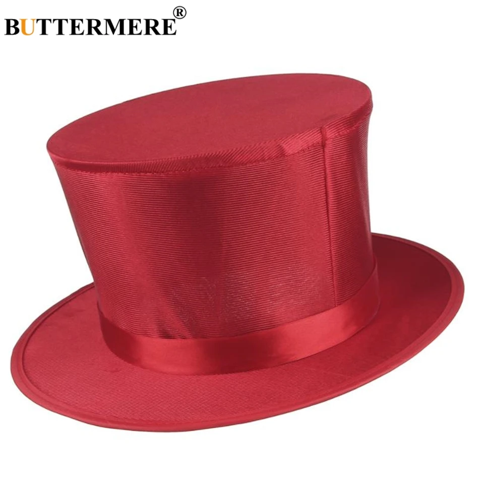 mens red top hat