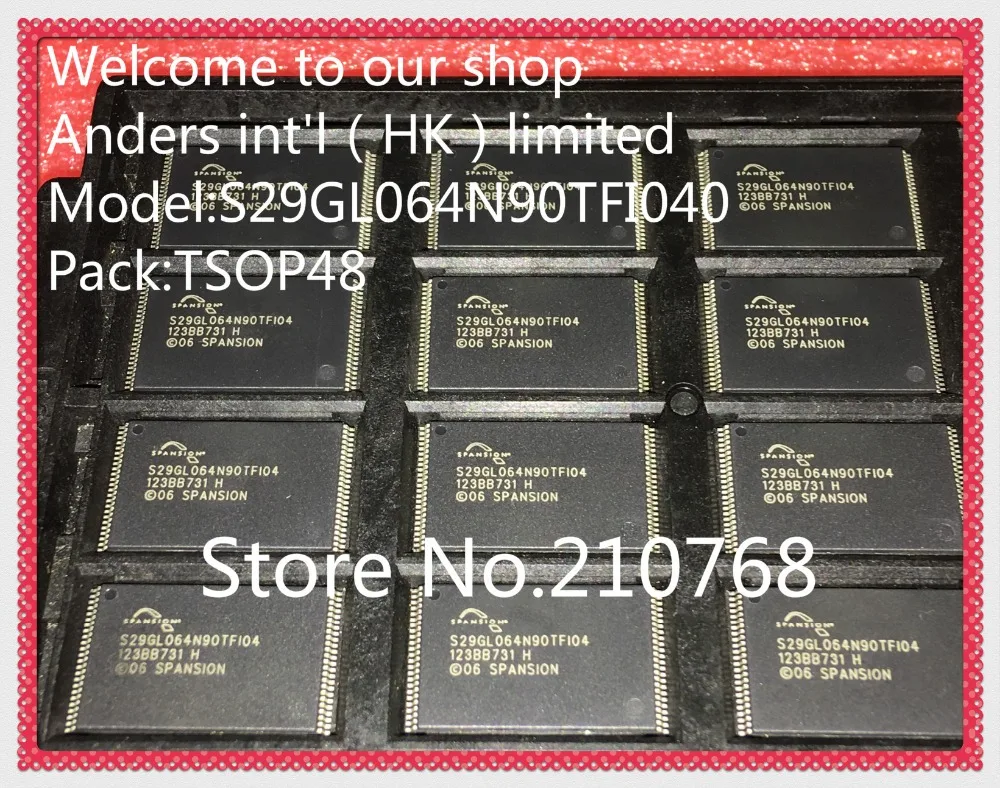 

20pcs/lot S29GL064N90TFI040 S29GL064N90TF1040 S29GL064N90TF104 S29GL064N90TFI04 S29GL064 TSOP48