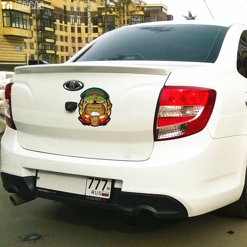 Три мишки WCS115 14x15 8 см генерал пивные войска автомобиля стикер забавные красочные
