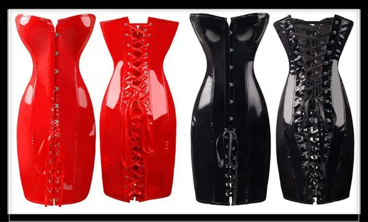 Faux Leather Corset-4