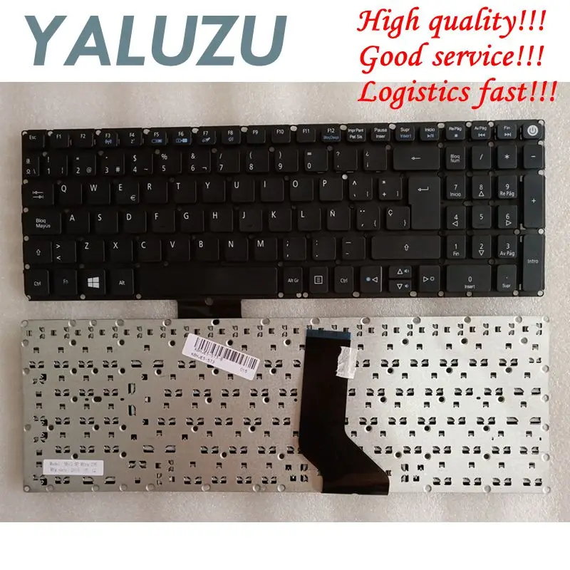 Клавиатура YALUZU для Acer Aspire ES1-523 ES1-523G ES1-533 ES1-533G ES15 ES1-572 F5-521 F5-522 F15 SP испанская