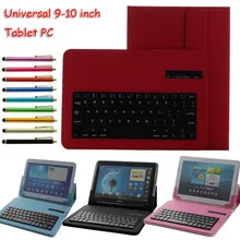 Universal Removable Bluetooth Keyboard PU Case Cover for tablet pc like pipo m6 pro/cube u9gt5/chuwi v99 ONDA V975 V971 FREE PEN