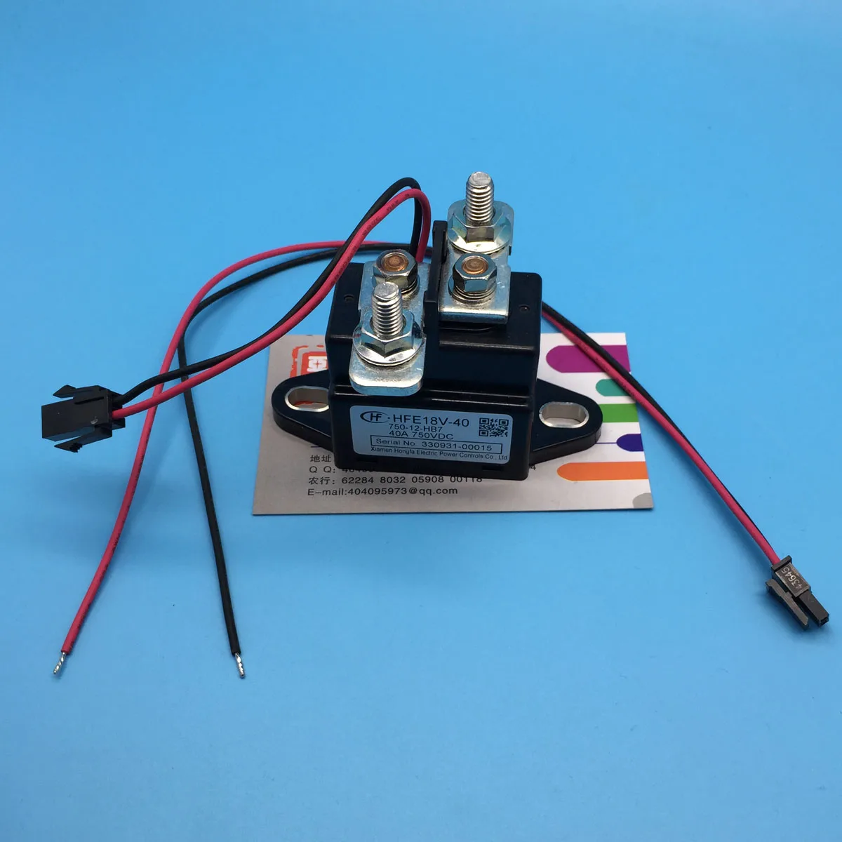 

HFE18V-40/750-12-HB7 high voltage relay contact load 40A750VDC