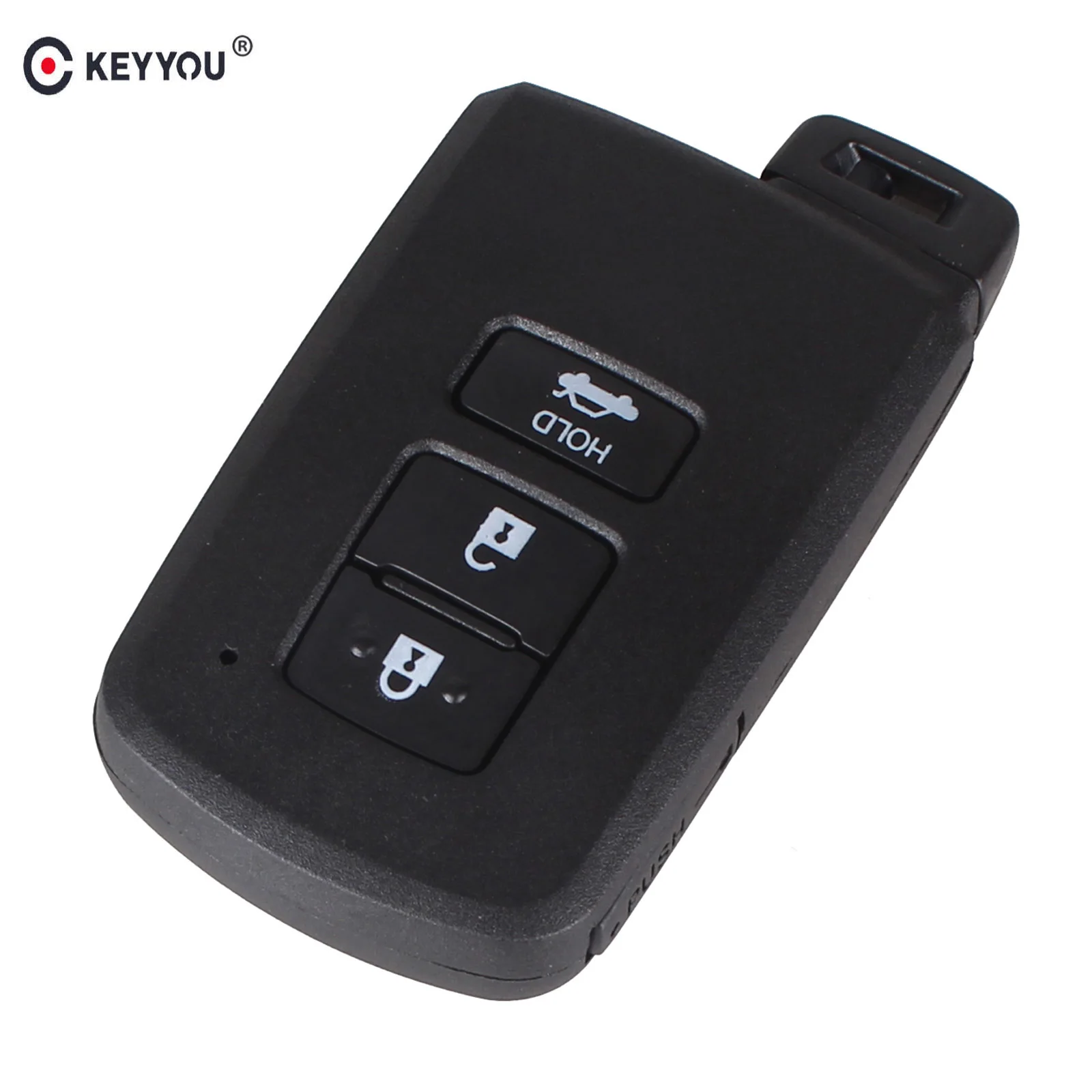 

KEYYOU Replacement Smart Remote Key Shell Case Fob 3 Button For Toyota Avalon Camry