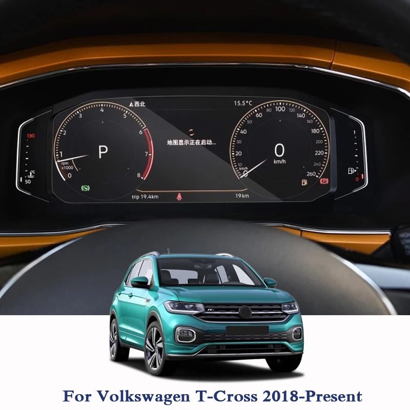 Для Volkswagen T-Cross-Present gps навигационный экран стекло защитная пленка приборная панель дисплей для автомобиля внутренние автомобильные аксессуары