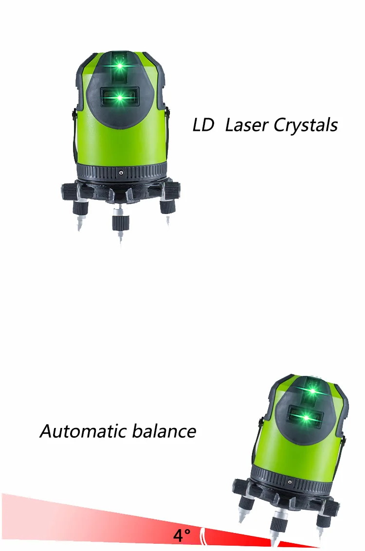 8 линий FLE444G литиевая батарея зеленый лазерный уровень 360 вертикальный и горизонтальный самонивелирующийся крест линия мощность лазерный уровень