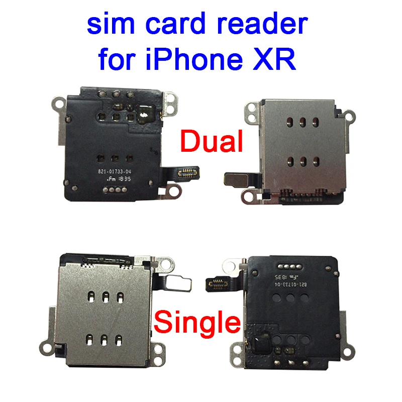 10 шт./лот слот для sim-карты гнездо для iPhone X XR 5 5S 5C 6 6S 7 8 Plus внутренний Nano SIM кардридер адаптер запасные части