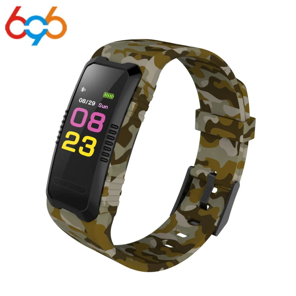 H2 Smart Color screen Bracelet Blood Pressure Heart Rate Monitor Pedometer IP67 Waterproof Band for IOS Android | Электроника