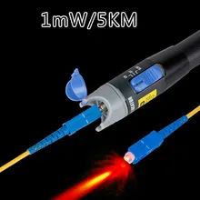 Визуальный дефектоскоп(VFL) 1 МВт ST/SC/FC интерфейс волокно-оптический кабель метр тестер с мм 2,5 мм разъем 5 км для сети FTTx